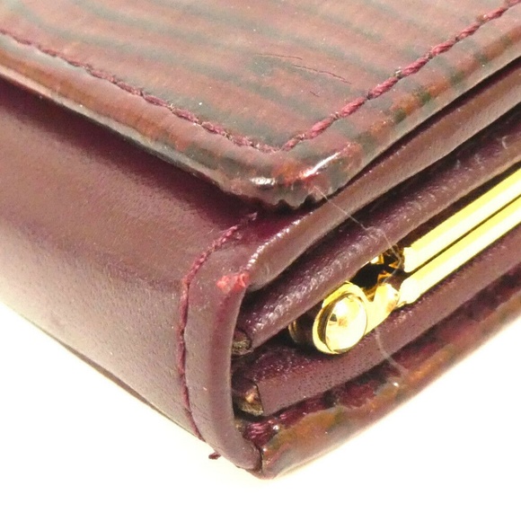 GIVENCHY embossed Leather ostrich croc gold wallet - Picture 8 of 8